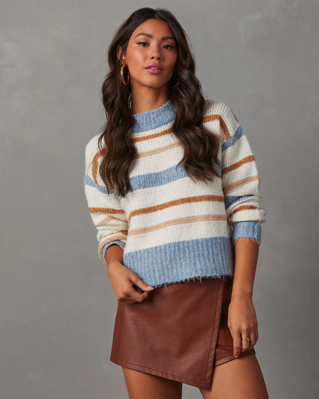 Laylin Crewneck Striped Sweater