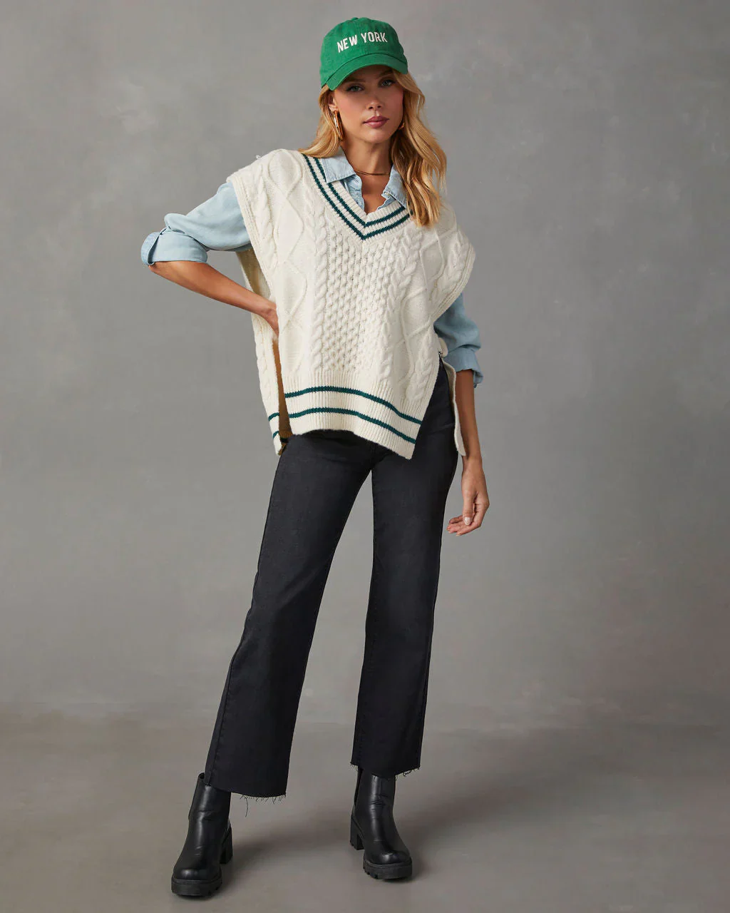 Callahan Cable Knit Sweater Vest