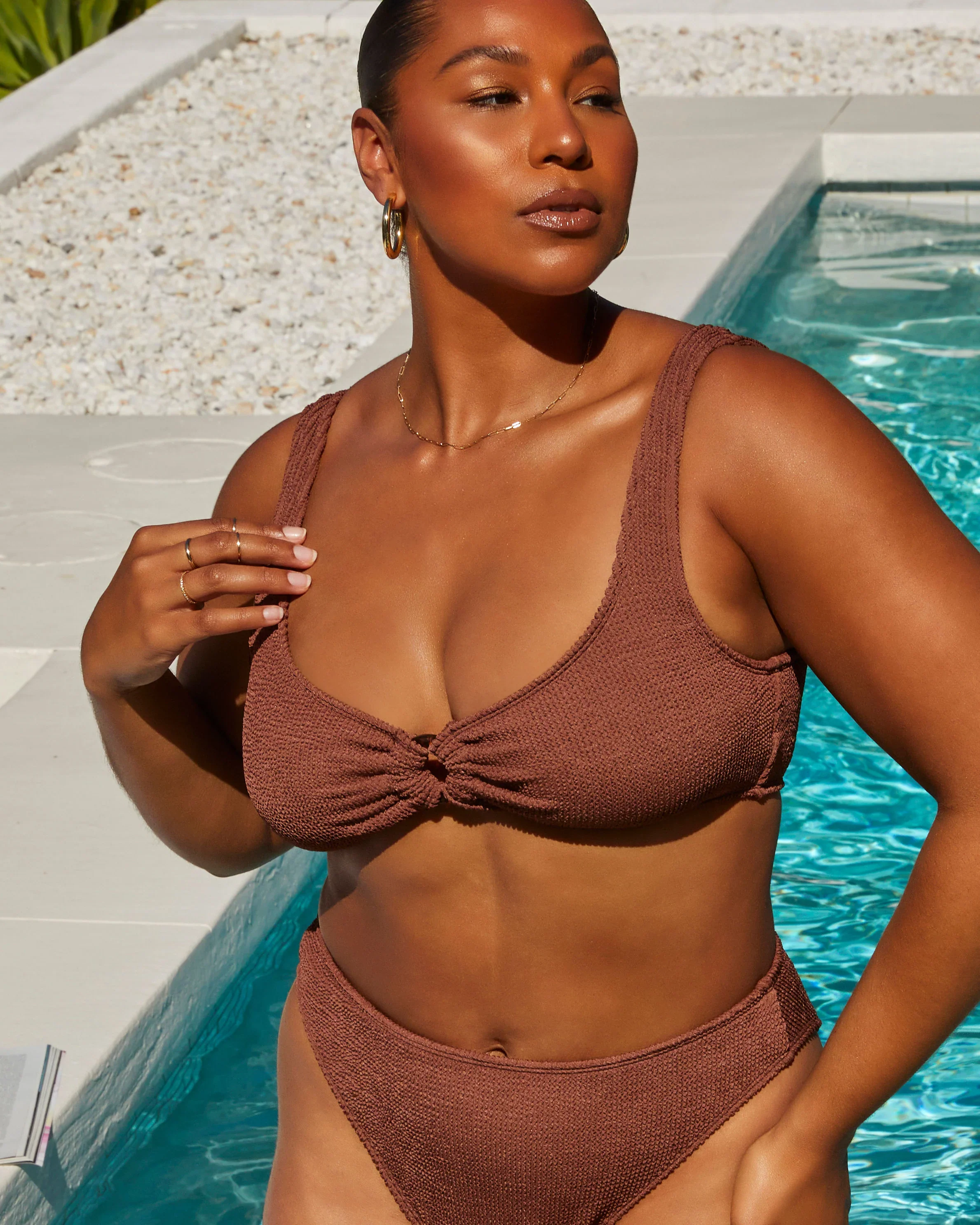 Malibu Scrunch Tort Ring Bralette