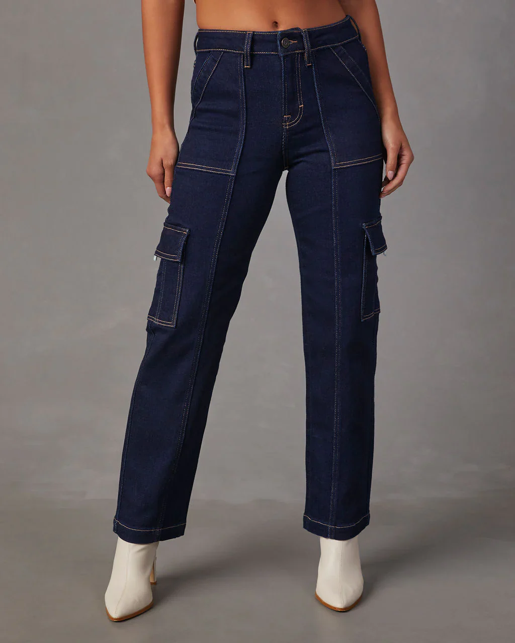 Bexley High Rise Straight Cargo Jeans