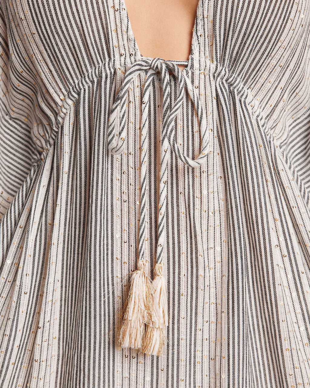 Oceanside Tie Waist Coverup Dress